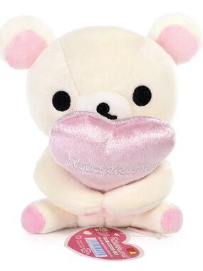 Korilakkuma Pink & Cream Heart Plush